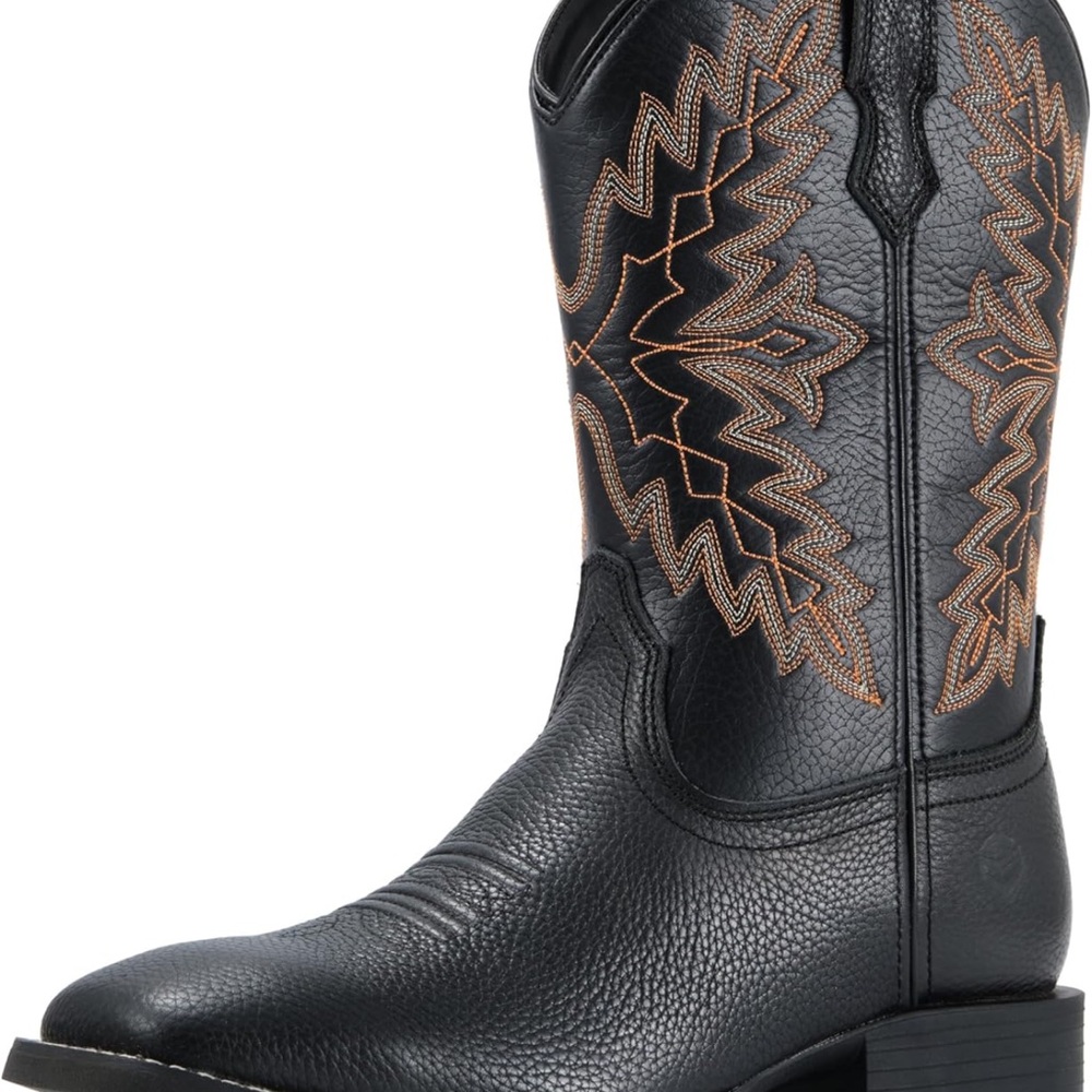 Men's Black Western Cowboy Boots